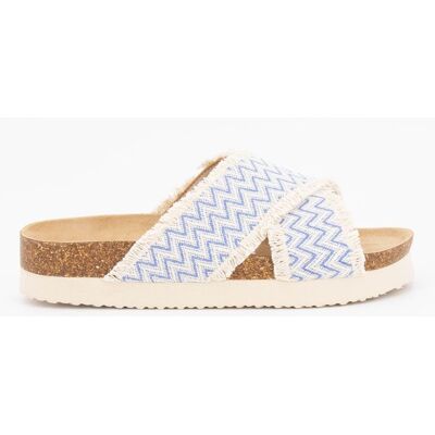 Mules croisees avec petites franges nadirita Femme BERENICE - Publicité Mules croisees avec petites franges nadirita Femme BERENICE - Publicité