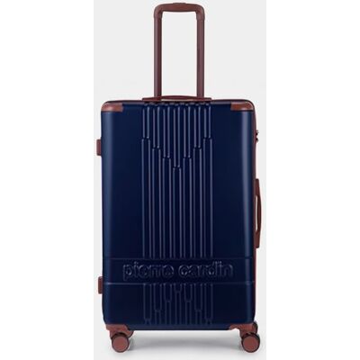 Valise moyenne alpha avec rayures verticales et logo PIERRE CARDIN - Publicité Valise moyenne alpha avec rayures verticales et logo PIERRE CARDIN - Publicité
