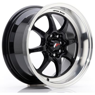 Jante Alu Japan Racing Tf2 - 15 Pouces - Noir Brillant - Publicité Jante Alu Japan Racing Tf2 - 15 Pouces - Noir Brillant - Publicité