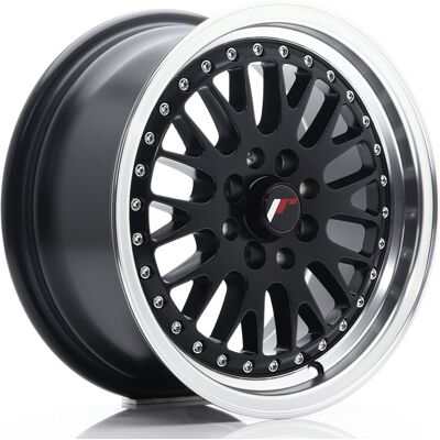 Jante Alu Japan Racing Jr10 - 16 Pouces - Noir Mat Bord Poli - Publicité Jante Alu Japan Racing Jr10 - 16 Pouces - Noir Mat Bord Poli - Publicité