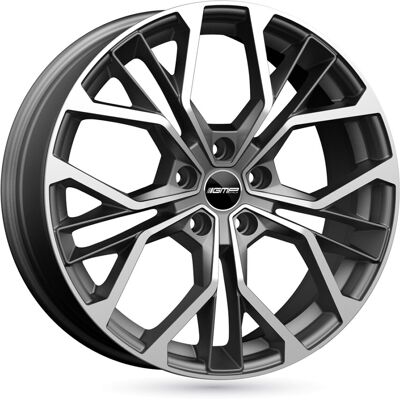 GMP ITALIA - MATISSE - Diamond anthracite mate - 16x6.50 - Wheel - Publicité GMP ITALIA - MATISSE - Diamond anthracite mate - 16x6.50 - Wheel - Publicité
