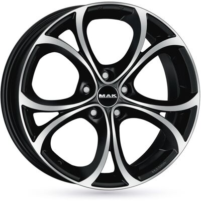 MAK WHEELS 18x8 Noir Brillant - Jante - Publicité MAK WHEELS 18x8 Noir Brillant - Jante - Publicité