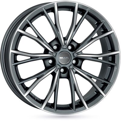 MAK - MAK MARK - Gun Metallic Mirror Face - 18x9 ET40 - Wheel - Publicité MAK - MAK MARK - Gun Metallic Mirror Face - 18x9 ET40 - Wheel - Publicité