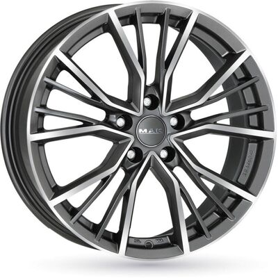Roues MAK 21x9.50 Gun Metallic Mirror Face - Roue - Publicité Roues MAK 21x9.50 Gun Metallic Mirror Face - Roue - Publicité