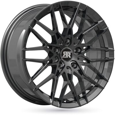 Jante Alu Racer Raptor Noir Face Polie - 18 Pouces - Noir - Publicité Jante Alu Racer Raptor Noir Face Polie - 18 Pouces - Noir - Publicité