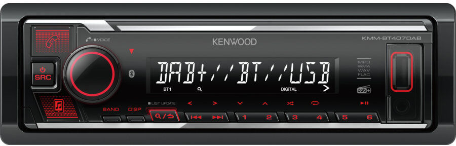 Autoradio Kenwood Kmm-bt407dab Avec Bluetooth