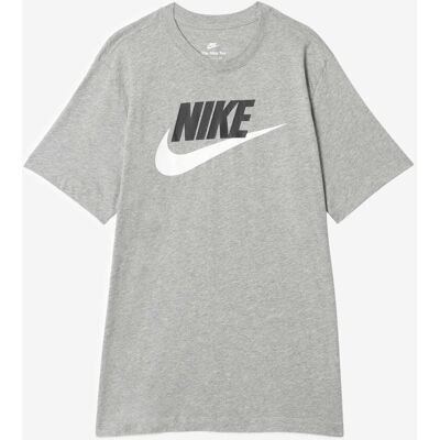 Nike Tee Shirt Futura gris/noir s homme - Publicité Nike Tee Shirt Futura gris/noir s homme - Publicité