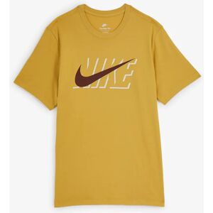 Nike Tee Shirt Swoosh Block jaune xs homme