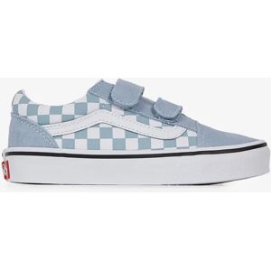 Vans Old Skool V Checkerboard - Enfant bleu/blanc 30 unisexe