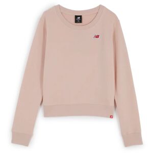 New Balance Sweat Crew Red Logo Nb Wmn rose l femme