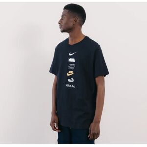 Nike Tee Shirt Multi Logo noir xs homme