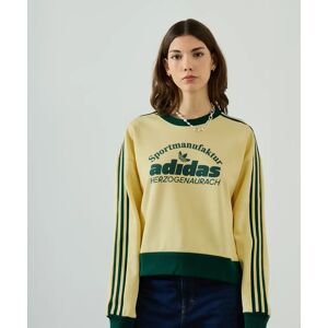 Adidas Originals Sweat Crew Retro Graphics jaune/vert m femme