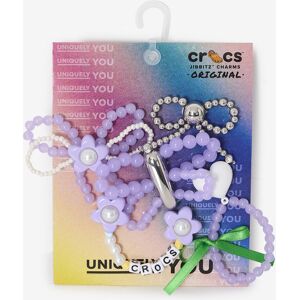 Crocs Jibbitz Purple Metal 5pc violet/blanc tu unisex - Publicité Crocs Jibbitz Purple Metal 5pc violet/blanc tu unisex - Publicité