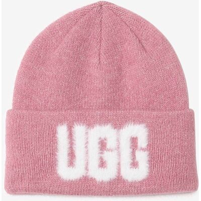 Ugg Beanie Fuzzy Logo rose tu femme - Publicité Ugg Beanie Fuzzy Logo rose tu femme - Publicité