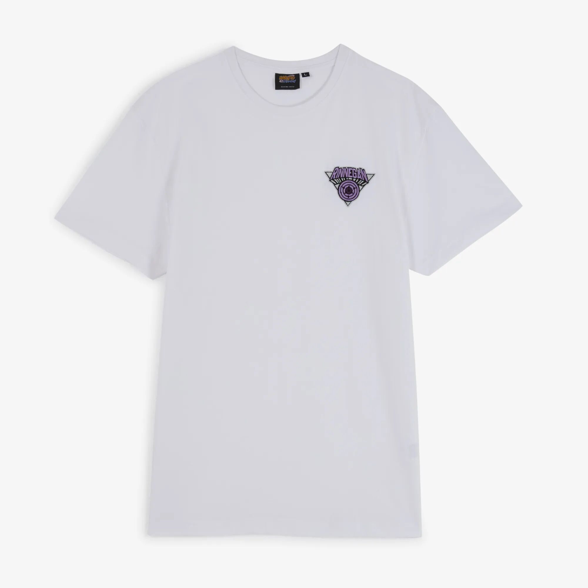 Naruto Tee Shirt Rinnegan blanc/violet m homme