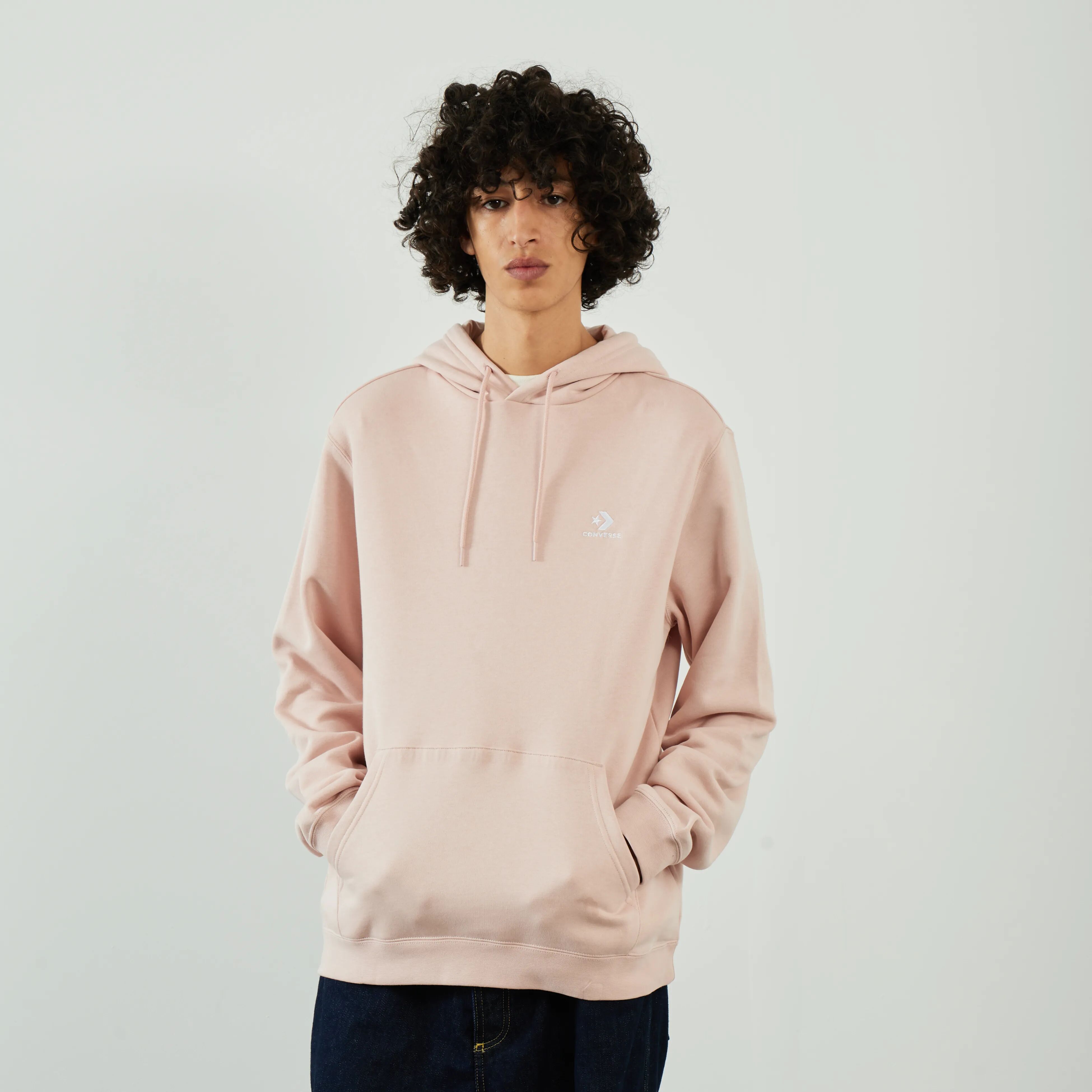 Converse Hoodie Star Chevron Embroidered rose m homme