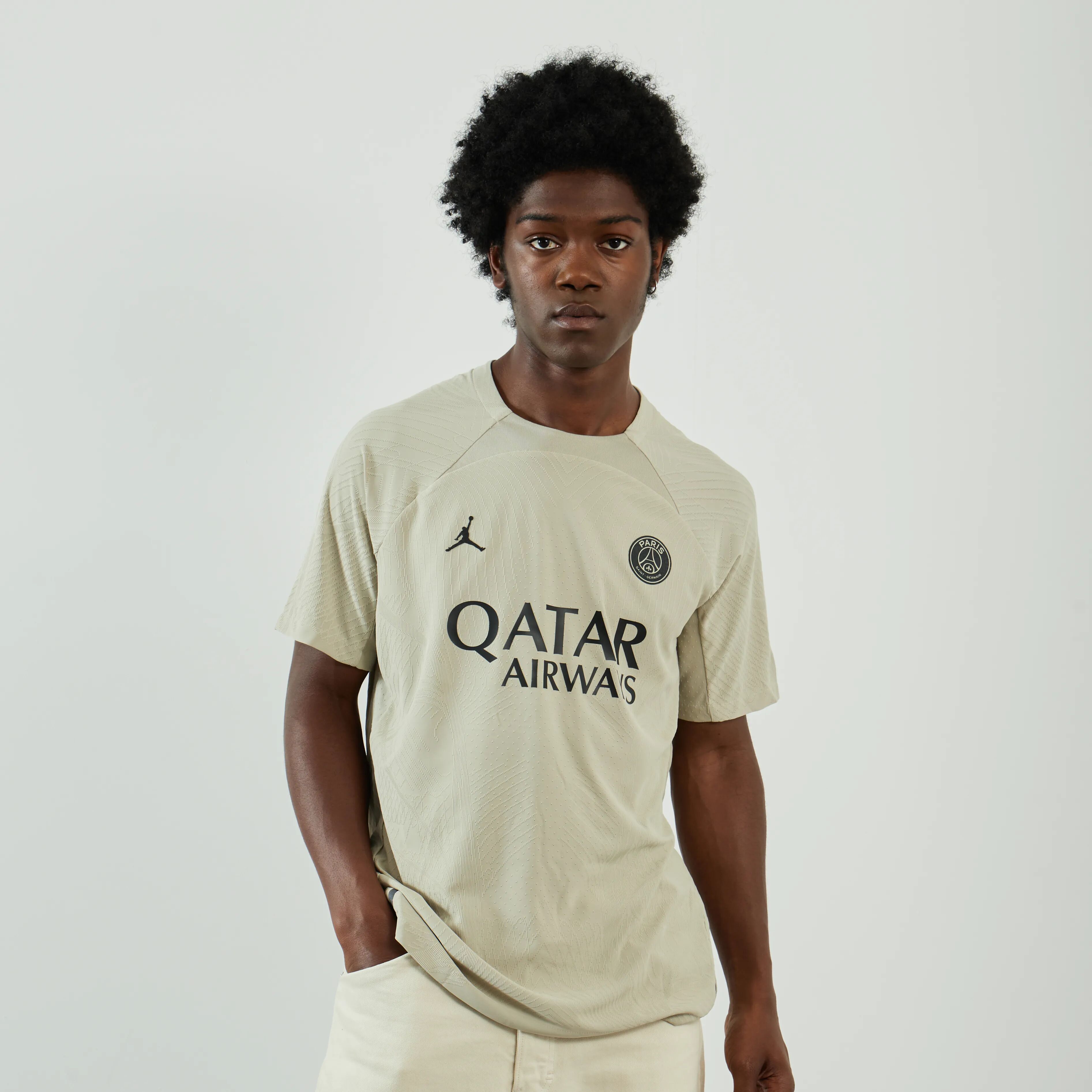 Jordan Tee Shirt Strike Top Psg beige m homme