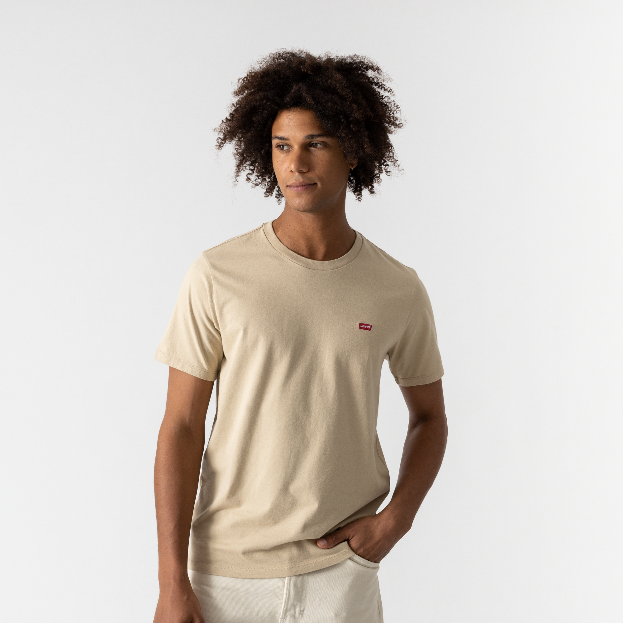 Levis Tee Shirt Original  - beige - Size: xs - male
