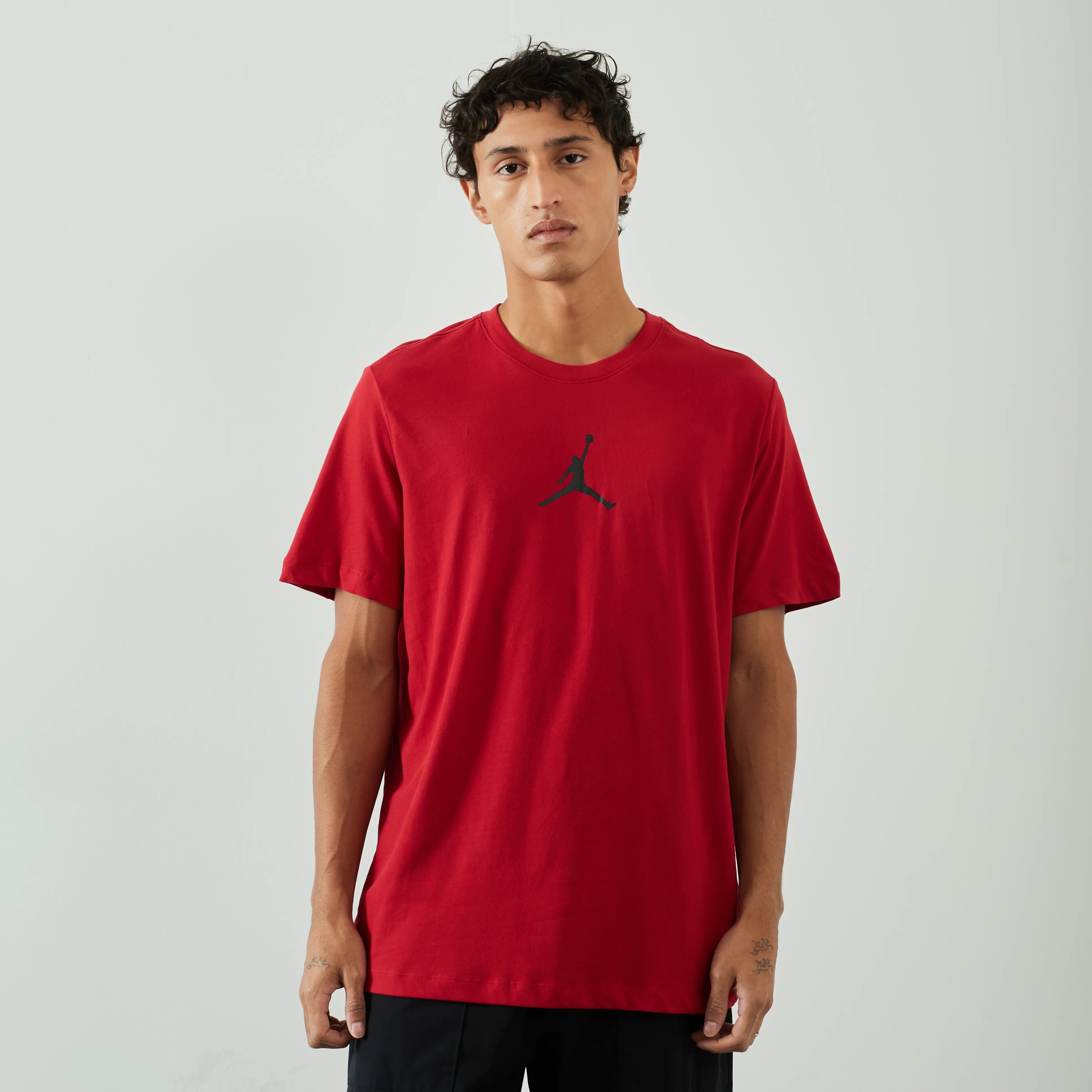 Jordan Tee Shirt Small Centered Logo rouge/noir m homme