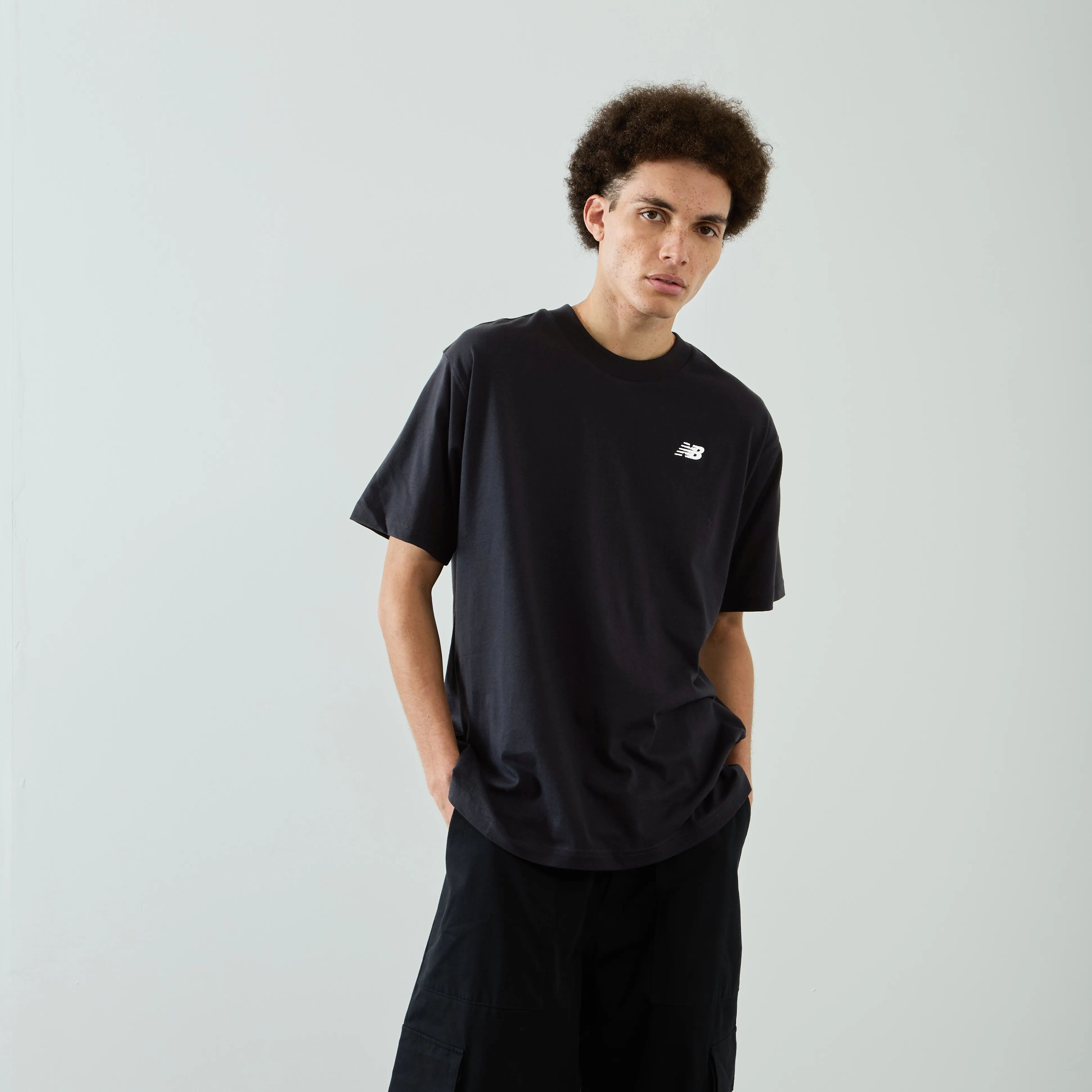 New Balance Tee Shirt Small Logo Essentials noir xs homme