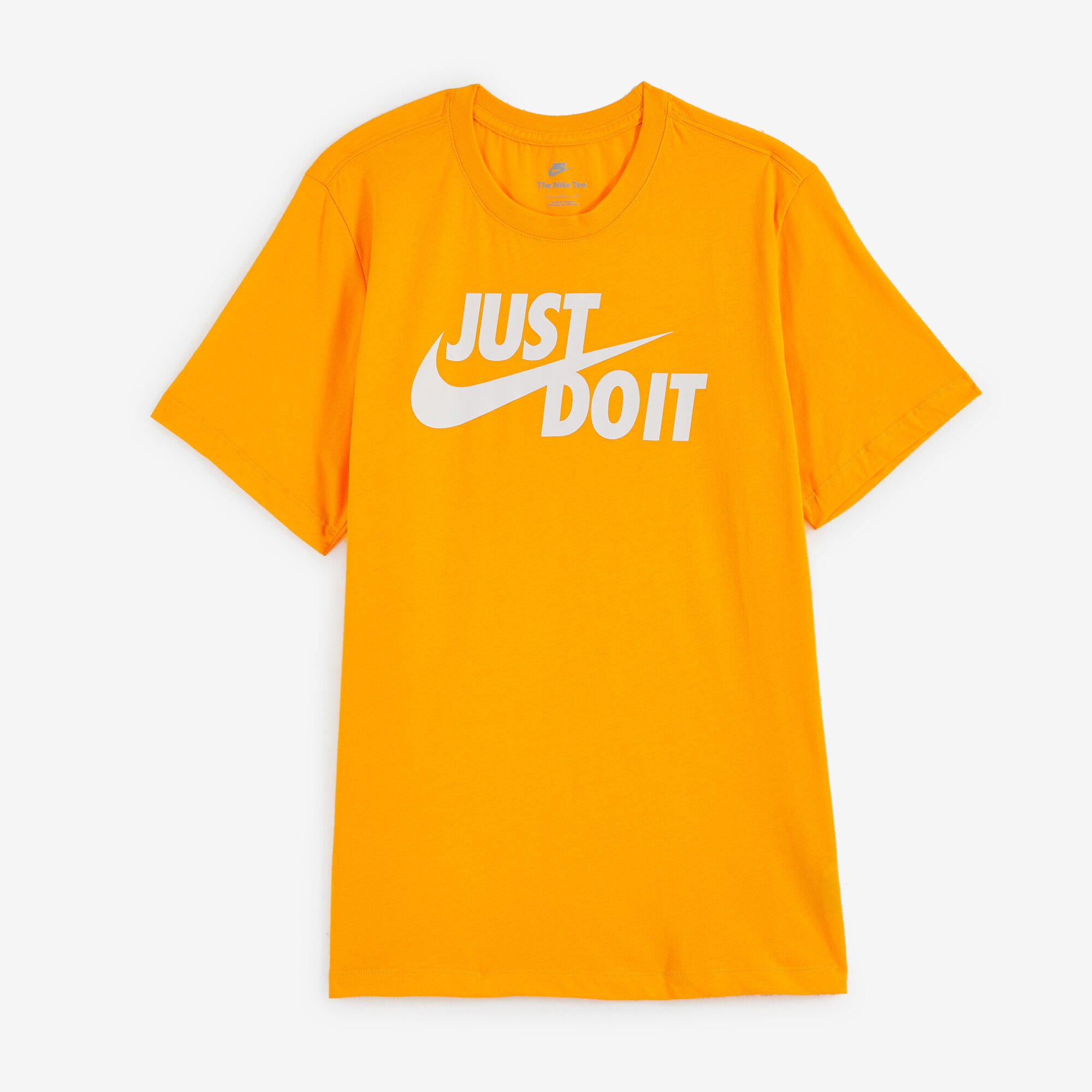 Nike Tee Shirt Just Do It orange/blanc xs homme