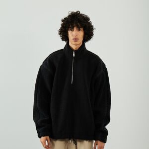 Adidas Originals Sweat Crew Half zip Sherpa noir xs homme