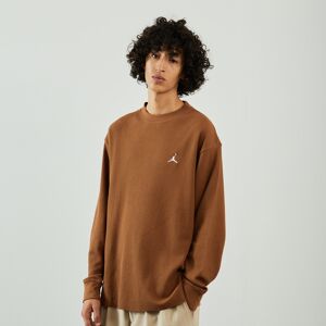 Jordan Sweat Crew Waffle Knit marron xl homme