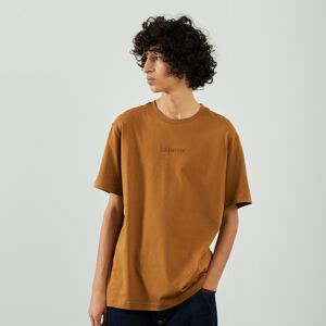 Champion Tee Shirt Logo Embro Centered marron m homme