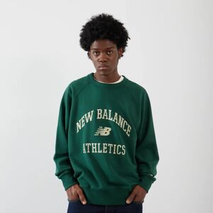 New Balance Sweat Crew Athletic Varsity vert xs homme