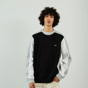 Lacoste Sweat Crew Tricolor noirgris xs homme