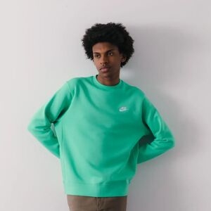 Nike Sweat Crew Club vert s homme