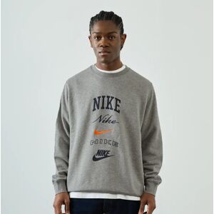 Nike Sweat Crew Club Bb Stack gris xs homme