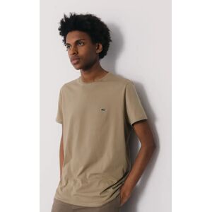 Lacoste Tee Shirt Classic Small Logo marron s homme