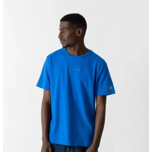 Champion Tee Shirt Logo Embro Centered bleu electrique l homme