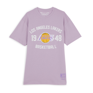 Mitchell & Ness Tee Shirt Lakers Team Logo violet m homme - Publicité