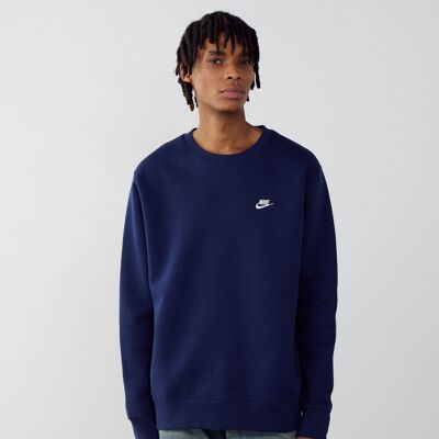 Nike Sweat Crew Club marine/blanc l homme - Publicité Nike Sweat Crew Club marine/blanc l homme - Publicité