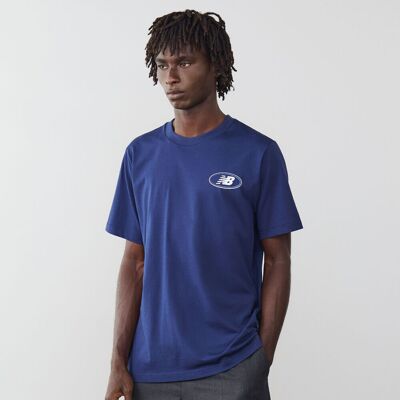 New Balance Tee Shirt Oval Logo marine/blanc xs homme - Publicité New Balance Tee Shirt Oval Logo marine/blanc xs homme - Publicité
