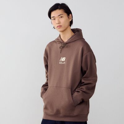 New Balance Hoodie Boston Logo marron/beige xs homme - Publicité New Balance Hoodie Boston Logo marron/beige xs homme - Publicité