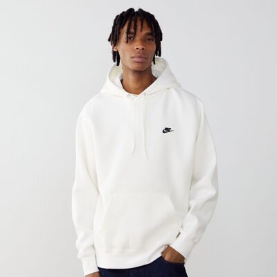 Nike Hoodie Club Small Logo blanc s homme - Publicité Nike Hoodie Club Small Logo blanc s homme - Publicité