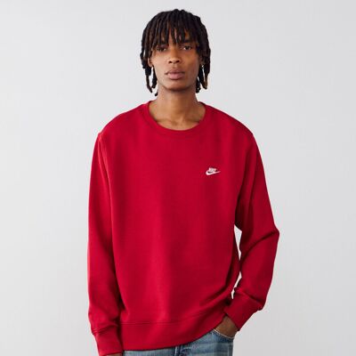 Nike Sweat Crew Club rouge/blanc xs homme - Publicité Nike Sweat Crew Club rouge/blanc xs homme - Publicité