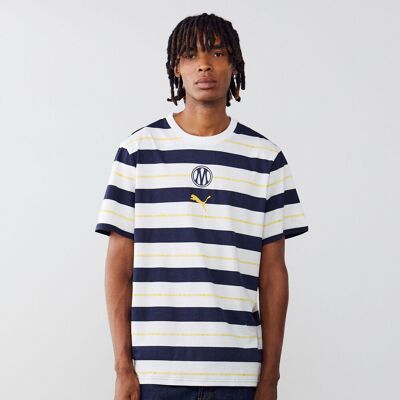 Puma Tee Shirt Om Football Culture Aop blanc/marine m homme - Publicité Puma Tee Shirt Om Football Culture Aop blanc/marine m homme - Publicité