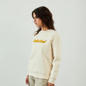 Timberland Sweat Crew Centered Logo beige/jaune m femme