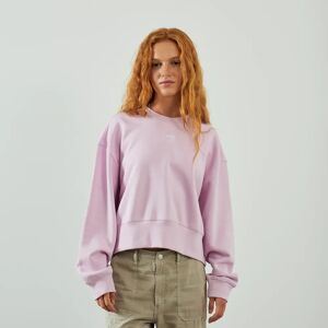 Adidas Originals Sweat Crew Central Logo rose xs femme