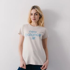 New Balance Tee Shirt Fit Graphic Essential beigebleu s femme