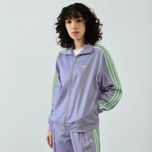 Adidas Originals Jacket Fz Tracktop Monogram Satin violet/vert m femme