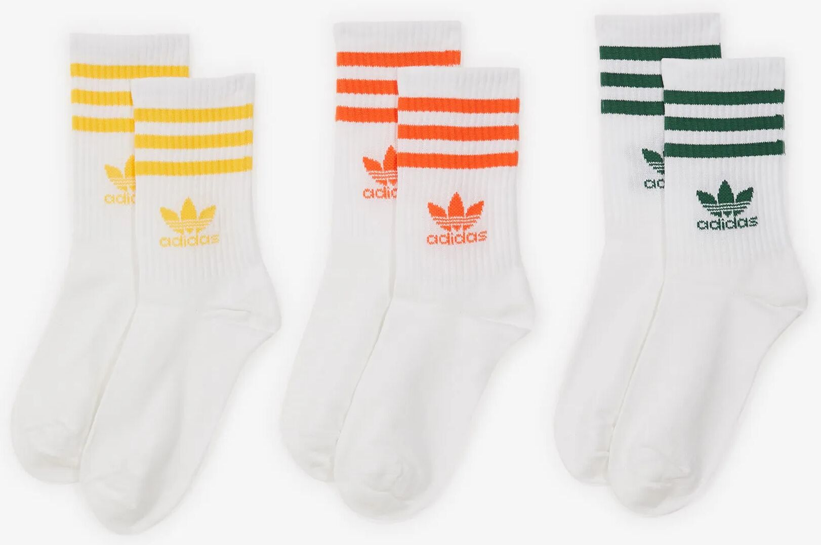 Adidas Originals Chaussettes X3 Crew Trefoil blanc/multicolore 35/38 femme