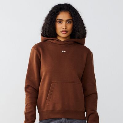 Nike Hoodie Studio Centered Logo marron s femme - Publicité Nike Hoodie Studio Centered Logo marron s femme - Publicité