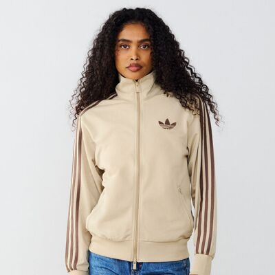 Adidas Originals Jacket Fz Firebird Loose beige/marron s femme - Publicité Adidas Originals Jacket Fz Firebird Loose beige/marron s femme - Publicité