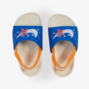 Nike Kawa Slide Fish El - Bébé bleu/blanc 25 unisexe