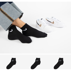 Nike Chaussettes X3 Quarter noir 35/38 femme